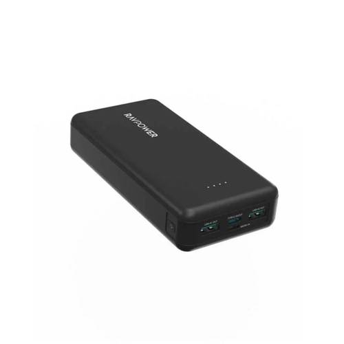 باور بانك 20K بقوة 15W منفذين USB منفذ PD راف بور 