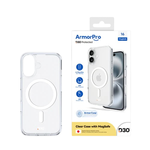 كفر 16 عادي D3O ArmorPro شفاف - ماك سيف ابيض