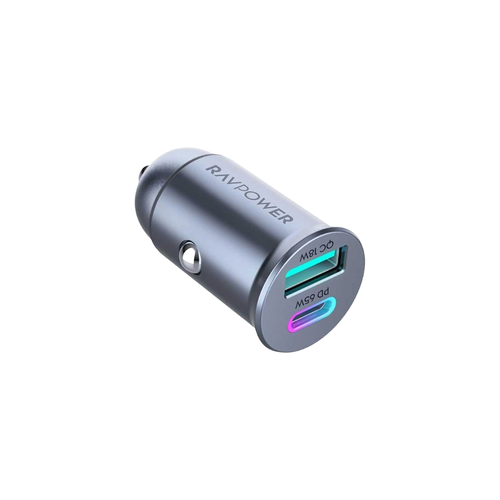 فيش ولاعه راف باور بايونير W65 GAN بمنفذبن PD و USB 
