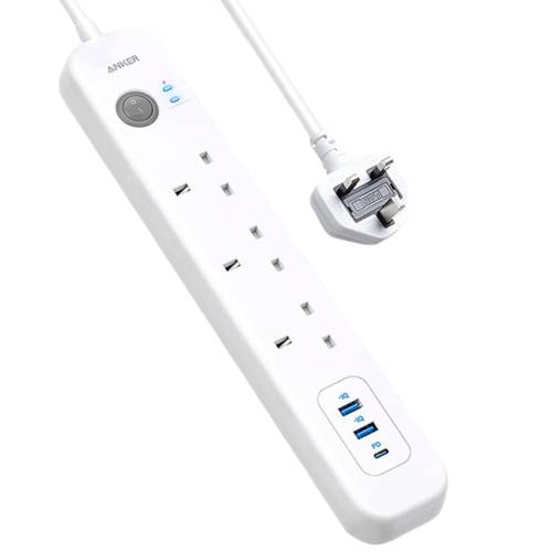 توصيلة كهربائية 3 منافذ 2 يوسبي 1 PD من ‏Anker