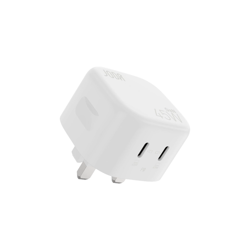 JODA VOLTPOD45 Wall Charger 45W Dual USB-C Ports – White