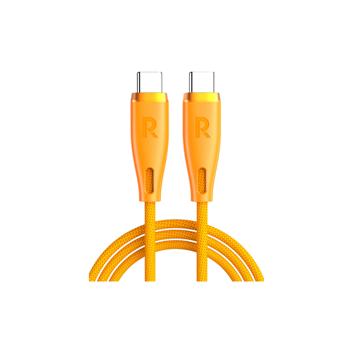 JODA USB-C to USB-C 60W Braided Cable – 1.2m – Orange