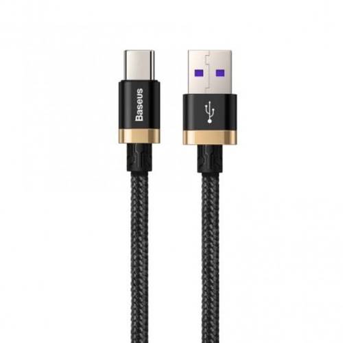 كيبل قماش ذهبي ( USB - تايب سي ) متر - من بيوسس