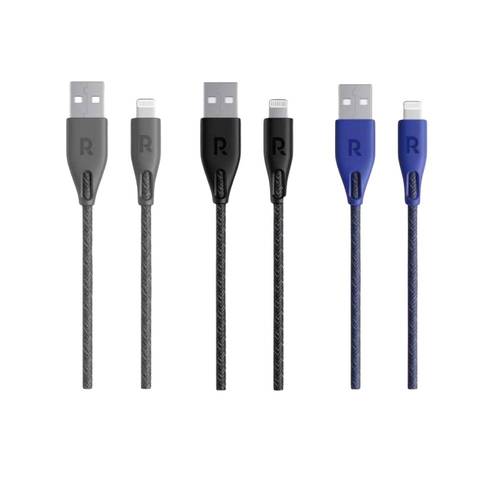 كيبل ايفون USB لايتنق 3 متر راف بور 