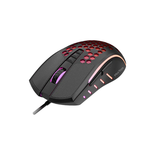 ماوس جيمنج MEETION GM015 خفيف الوزن بتصميم خلية النحل اضاءة RGP