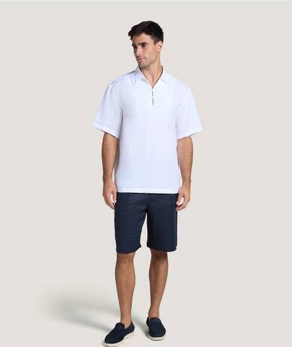 Men Linen Yoke Shirt