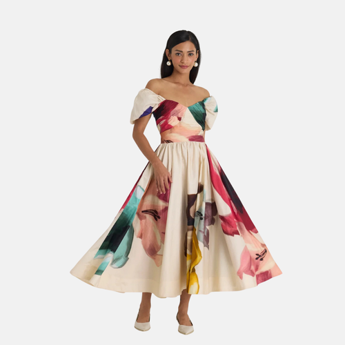 Lila Puff Sleeve Dress