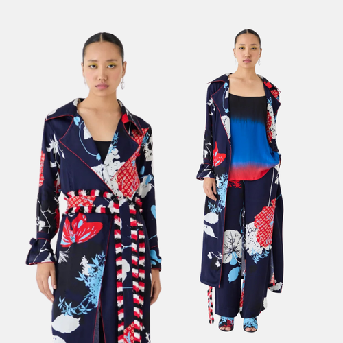 ROYAL IKIGAI TRENCH COAT & TROUSERS CO-ORD