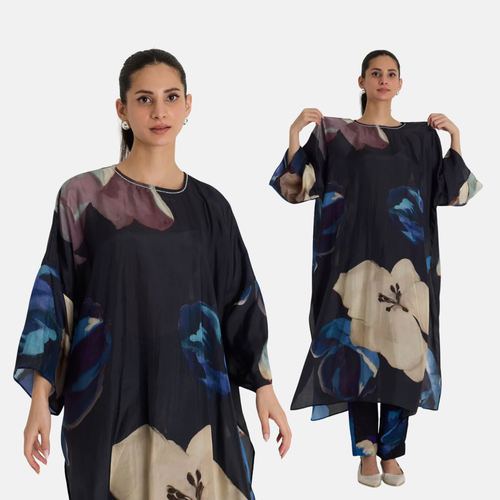 Rocco Silk Kaftan Set