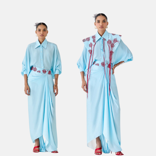 BABY TULIP BATWING SHIRT & SKIRT CO- ORD