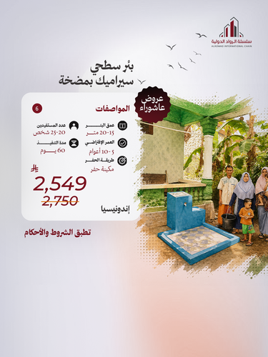 بئر سطحي سيراميك بمضخة (إندونيسيا) 