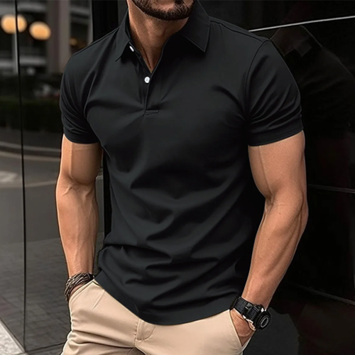 تيشرت  اسود  بالياقة