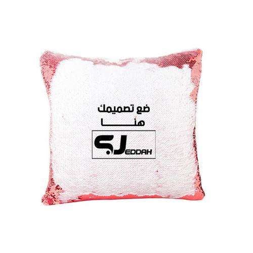 مخدة ترتر 40 * 40 احمر