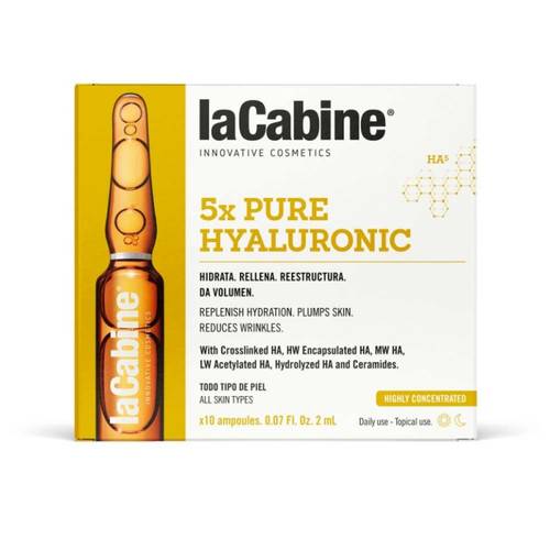 كريم لاكابين عالي الترطيب وملا التجاعيد بخمس انواع من Hyaluronic