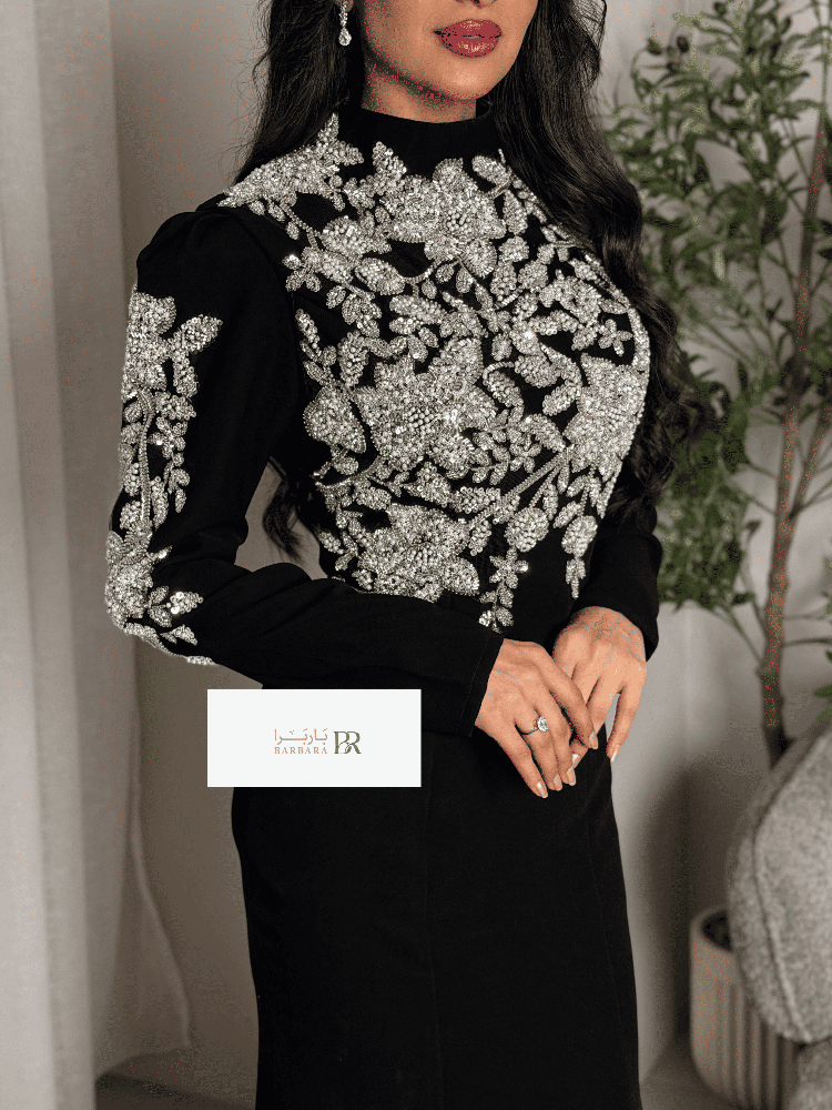 فستان سهرة أناقة الليل الملكية