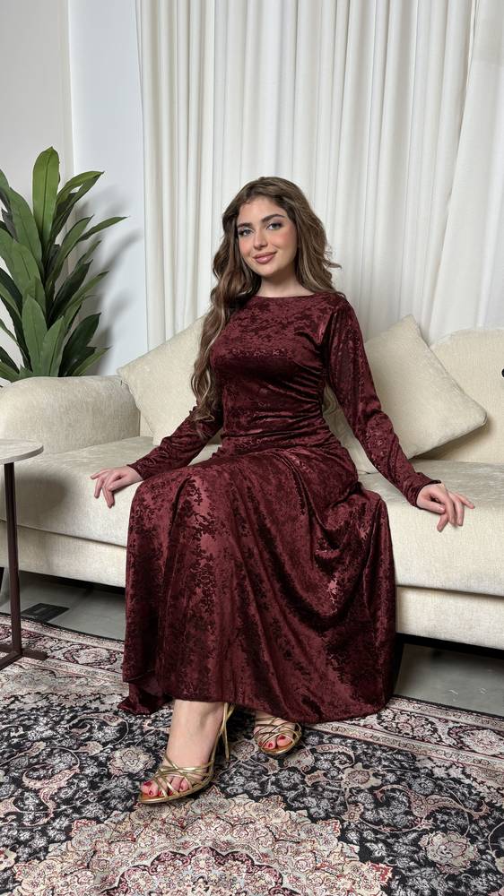 فستان مخمل ناعم رسمه ورود