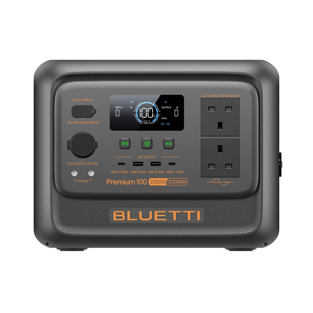 Portable Power Station | Premium 100 V2 |  2,000W / 1,024Wh Battery