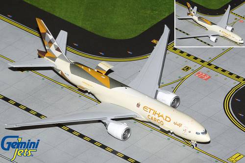Etihad Cargo Boeing 777F 1:400 Scale Diecast Model by GeminiJets [A6-DDE] (Interactive)