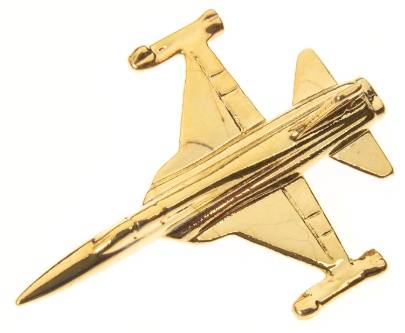 F-5 Pin Badge Gold Plated