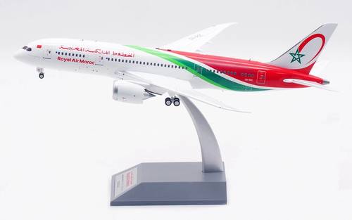 مجسم طائرة الخطوط الملكية المغربية B787-8 مقاس 1:200 حديد من InFlight200 تسجيل [CN-RGC]