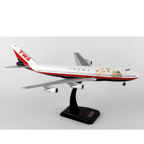 مجسم طيران TWA ط B747-100 مقاس 1:200 بلاستيك صلب