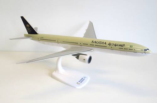 مجسم طائرة الخطوط السعودية B777-300ER الصبغة القديمة مقاس 1:200 من PPC تسجيل [HZ-AK42]