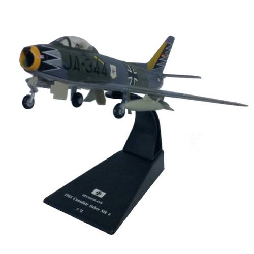 مجسم مقاتلة F-86 مقاس 1:72 حديد خفيف + مجلة
