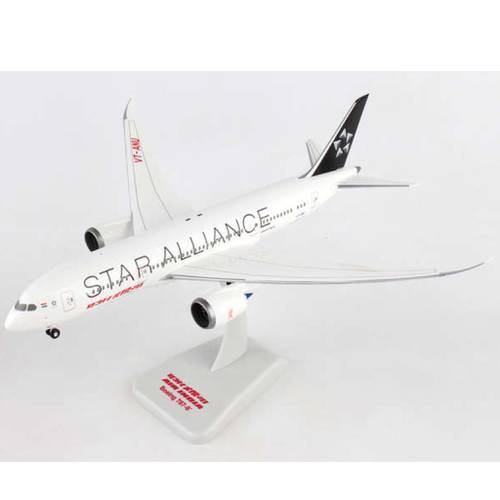 مجسم طيران الهند B787-8 مقاس 1:200 بلاستيك صلب صبغة STAR ALLIANCE