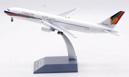 مجسم طائرة طيران الخليج B767-3P6/ER مقاس 1:200 حديد من InFlight200 تسجيل [A40-GI]