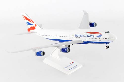 مجسم البريطانية B747-400 مقاس 1:200 بلاستيك صلب