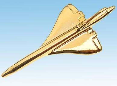 Concorde Pin Badge Gold Plated