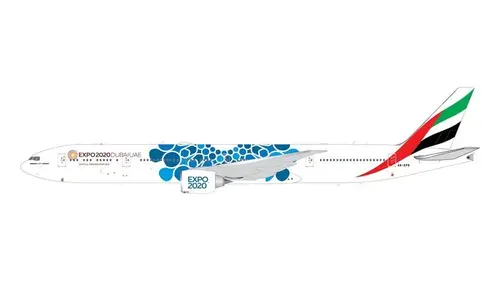 مجسم طائرة طيران الإمارات B777-300ER مقاس 1:200 صبغة 