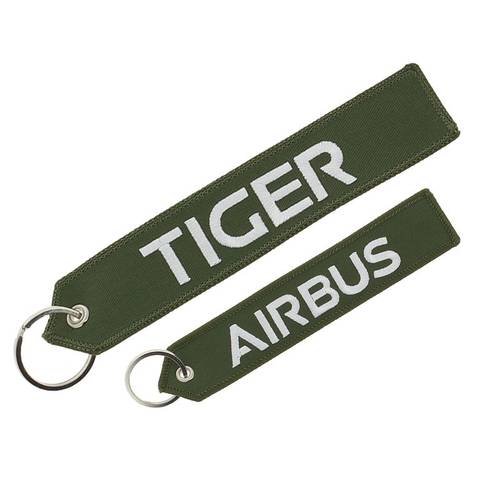 Tiger Keyring 16 cm Length Embroidered Fabric from Airbus