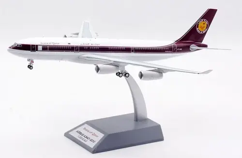 مجسم طائرة دولة قطر A340-211 مقاس 1:200 حديد من InFlight200 تسجيل [A7-HHK]