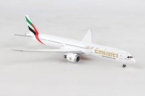 مجسم طيران الإمارات B787-10 مقاس 1:400 حديد
