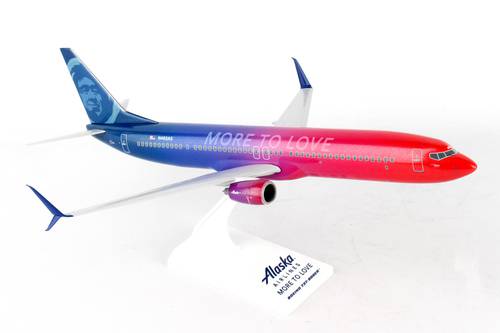 مجسم ألاسكا B737-900ER مقاس 1:130 بلاستيك صلب MTL