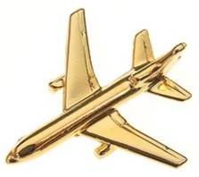 L1011 Tri-Star Pin Badge Gold Plated