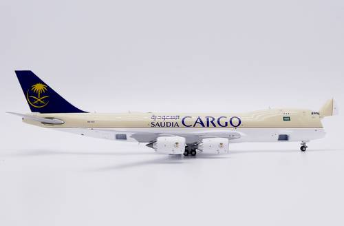 Saudia Cargo Boeing 747-8F 1:400 Scale Diecast Model by JC Wings [HZ-A13]