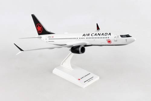 مجسم طيران كندا B737 MAX 8 مقاس 1:130 بلاستيك صلب