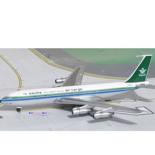 مجسم السعودية للشحنB707-320Cمقاس1:400حديد(القديمة)