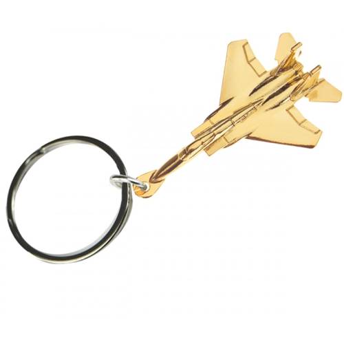 F-15 Keyring Keychain Gold Plated