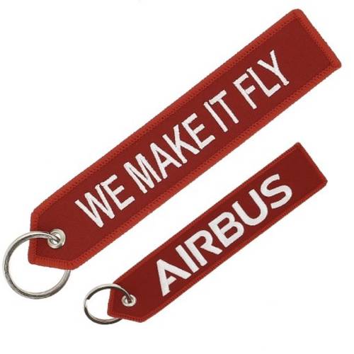 ميدالية مفاتيح WE MAKE IT FLY لون أحمر من Airbus
