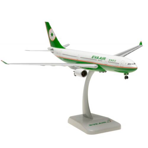 مجسم طيران EVA ط A330-200 مقاس 1:200 بلاستيك صلب