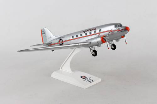 مجسم الخطوط الأمريكية DC-3 مقاس 1:80 بلاستيك صلب