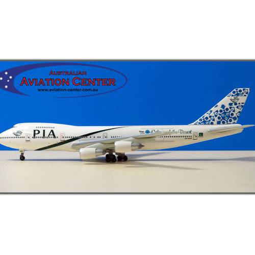 مجسم طيران باكستان B747-200 مقاس 1:400 حديد