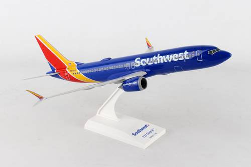 مجسم SouthWest ط B737 MAX 8 مقاس 1:130 بلاستيك صلب