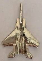 F-15 Pin Badge Nickel Plated
