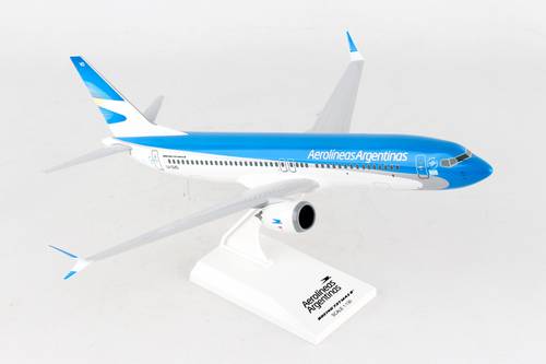 مجسم طيران الأرجنتين B737 MAX 8 مقاس 1:130 بلاستيك صلب