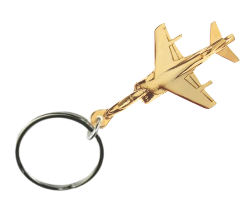 Harrier Keyring Keychain Gold Plated