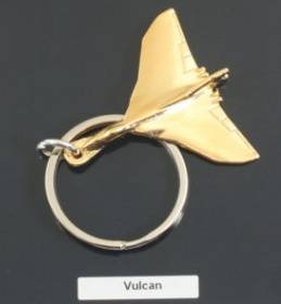 Volcan Keyring Keychain Gold Plated